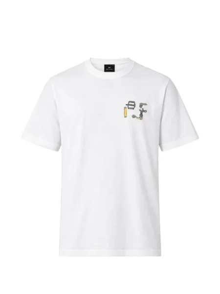 Ciclism tricou Paul Smith alb