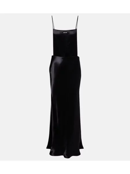 Rochie Miu Miu din satin negru