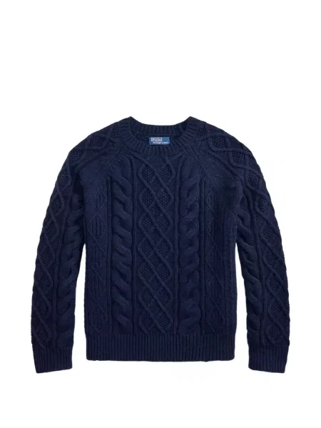 Кариран пуловер Polo Ralph Lauren синьо