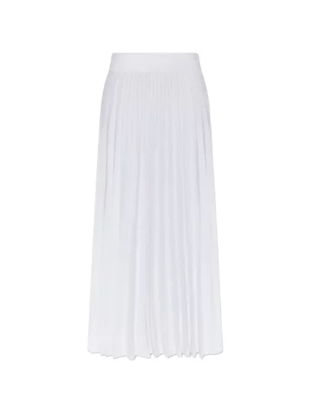 Fustă midi Balmain cu paiete alb