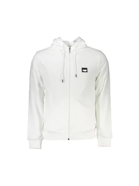 Bluza z kapturem Cavalli Class z kapturem biała