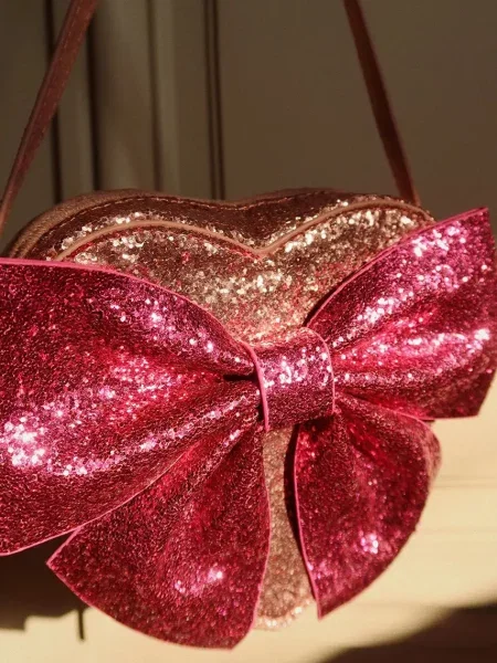 Konges Sløjd gyerek táska TUT BOW SHOULDER BAG rózsaszín