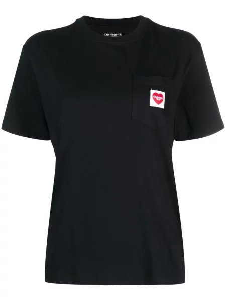 Tricou Carhartt Wip cu autograf negru