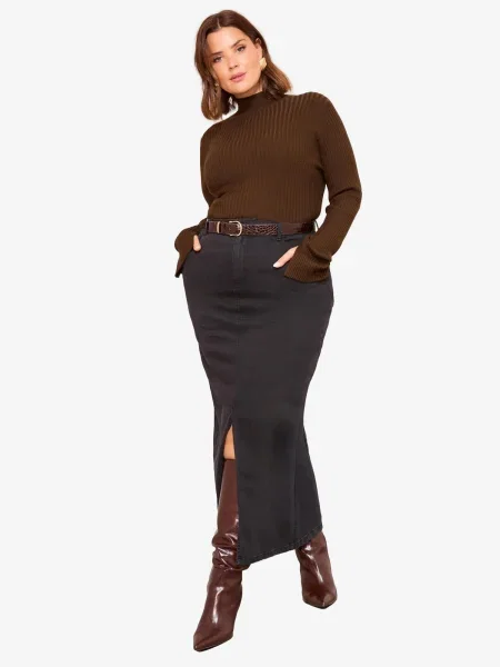 Friends Like These Fustă denim negru