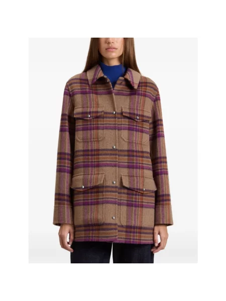 Lekka kurtka Woolrich brązowa