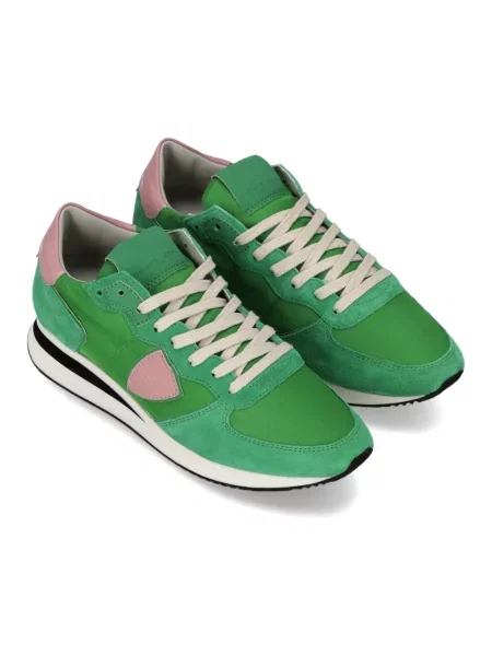 Buty do biegania Philippe Model skórzane do biegania zielone