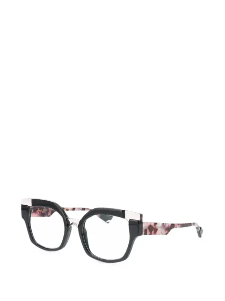 Ochelari de soare Face à Face cu imprimeu geometric negru