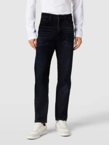 BOSS Orange Jeansy Mężczyźni jednolity niebieski
