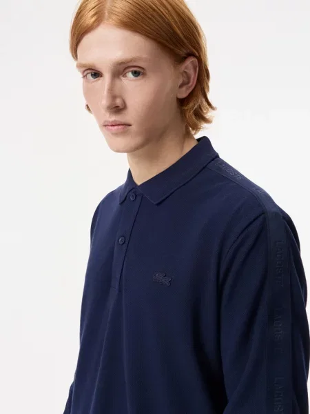 Поло Lacoste синее