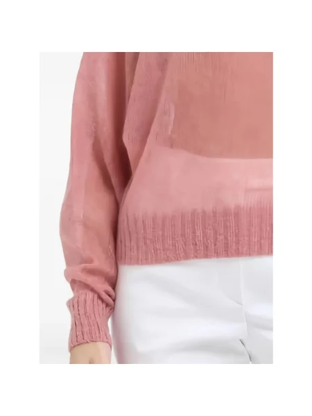 Sweter Brunello Cucinelli różowy
