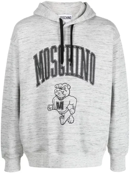 Hanorac cu glugă Moschino gri
