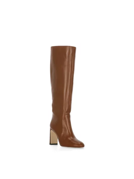 Botki Stuart Weitzman skórzane brązowe