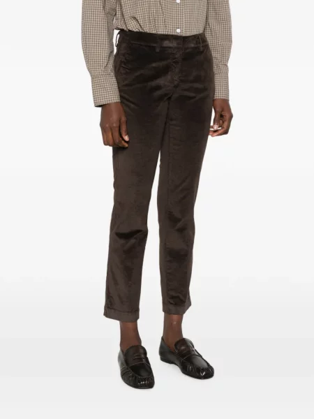 Pantaloni 19.61 Milano de catifea maro