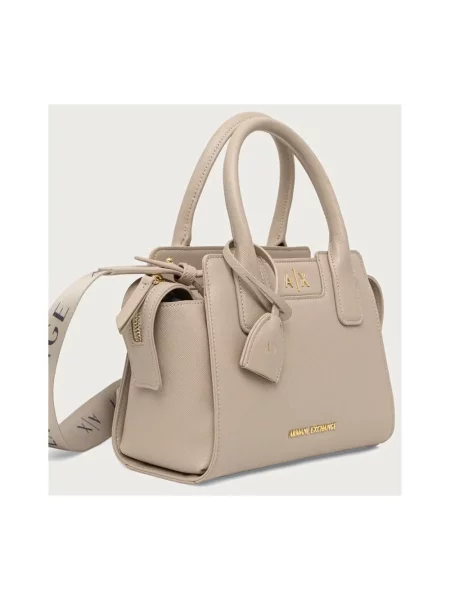 Armani Exchange torebka crossbody beżowa