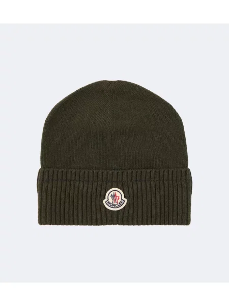 Căciulă Moncler de lână verde