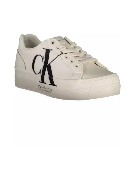 Sandały Calvin Klein na platformie casual białe