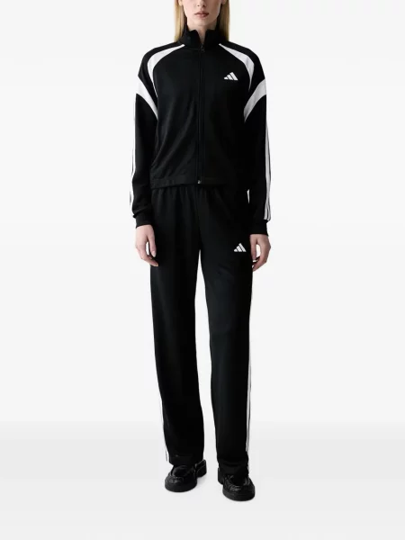 Pantaloni Adidas cu imagine cu model leopard alergare violet