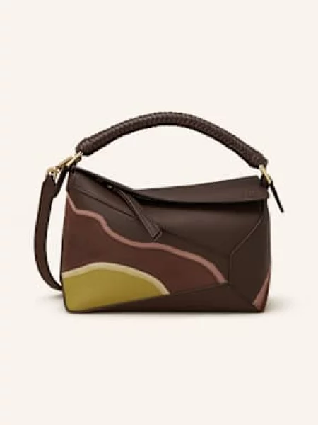 Loewe Torebka Puzzle Edge Small braun żółta