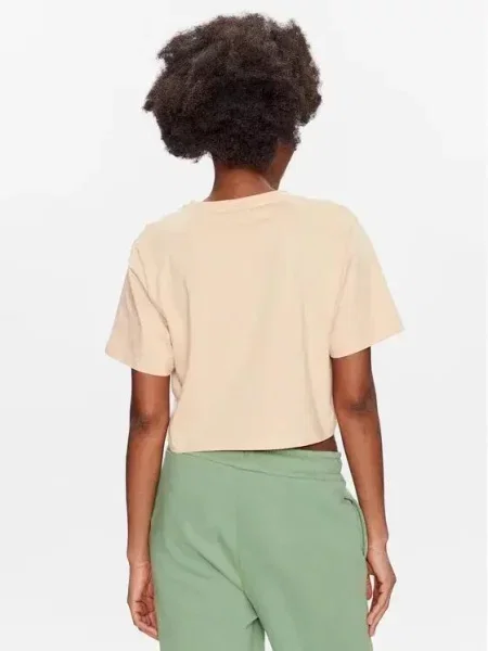 T-SHIRT KOSZULKA CROP ELLESSE beżowa