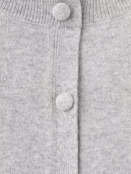 Кардиган MANGO світло-сірий сірий