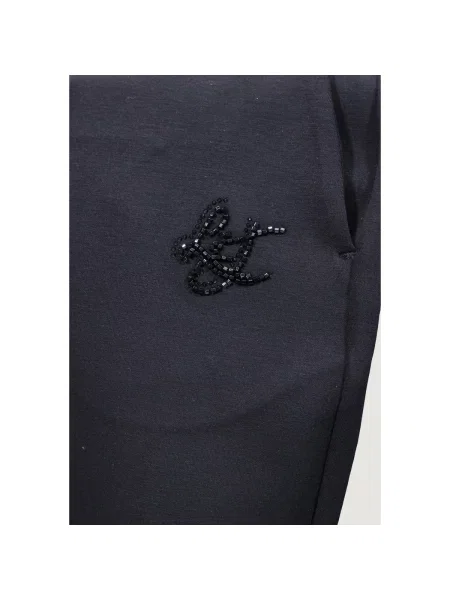 Pantaloni Liu Jo din jerseu negru