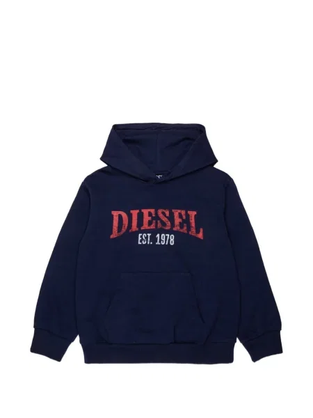 Bluza z kapturem dziecięca Diesel niebieska