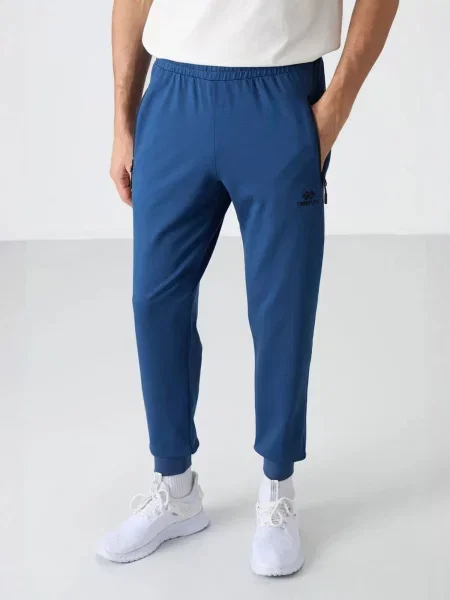 Tommy Life Sportovní kalhoty melír modrý