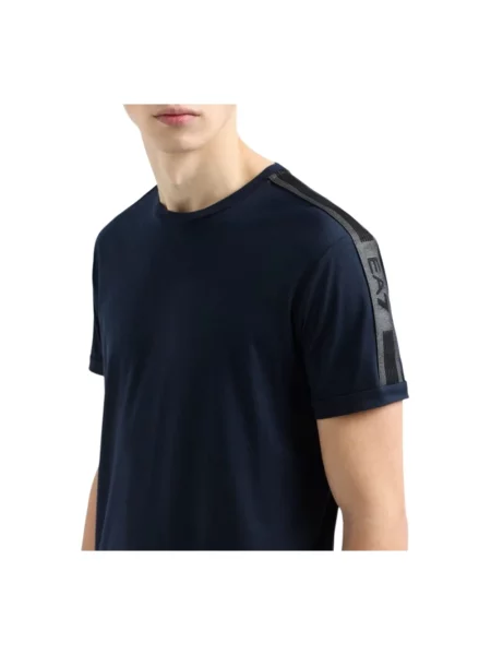 Koszulka Emporio Armani Ea7 z krótkim rękawem niebieska