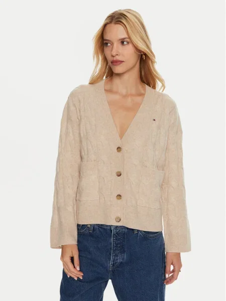 Tommy Hilfiger De lână cardigan bej