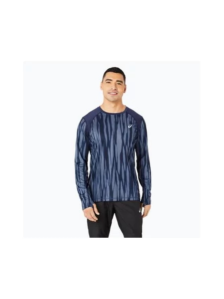 Кофта для бігу ASICS Road All Over Print blue expanse/midnight синій