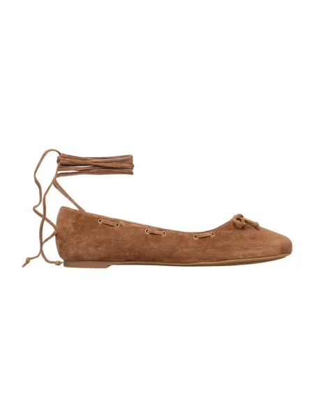 Balerinki Michael Kors skórzane brązowe