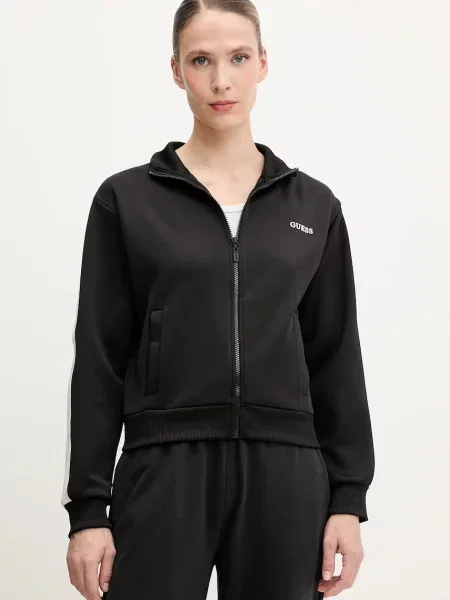 Guess bluza YARROW z aplikacją czarny