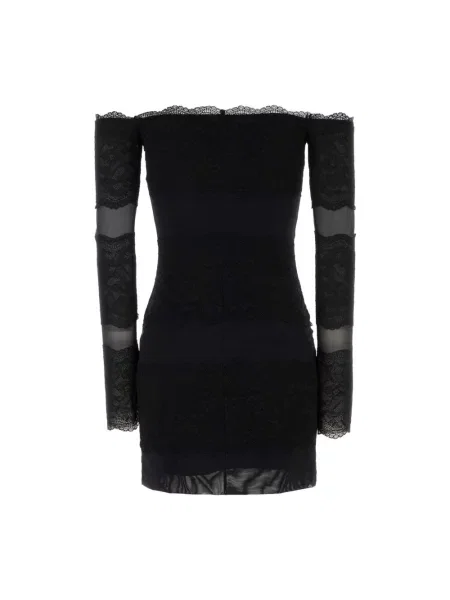 Sukienka Blumarine z siateczką z siateczki czarna