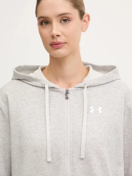 Свитер Under Armour с капюшоном с принтом серый