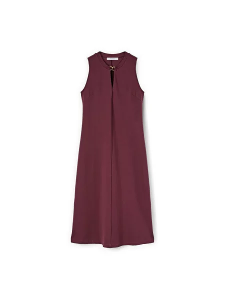 Sukienka midi Motivi do kolan czerwona