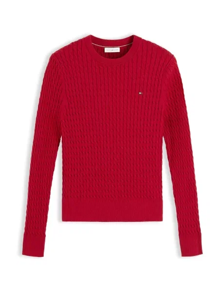TOMMY HILFIGER Pulover rubiniu