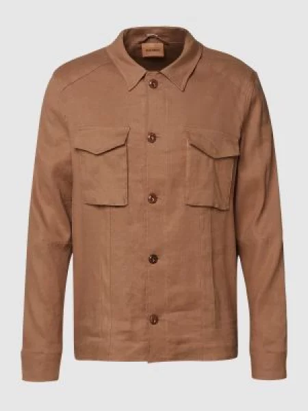 Kurtka koszulowa z mankietami sportowymi model ‘Chocolate Chip’ Mos Mosh