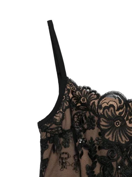 Top Elie Saab cu paiete negru