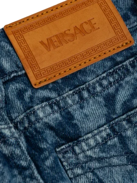 Jeansy skinny dziecięce Versace niebieskie