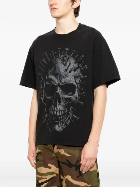 Tricou Warman cu decolteu în U negru