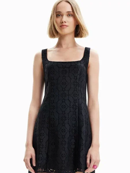 Desigual ruha mini egyenes fekete
