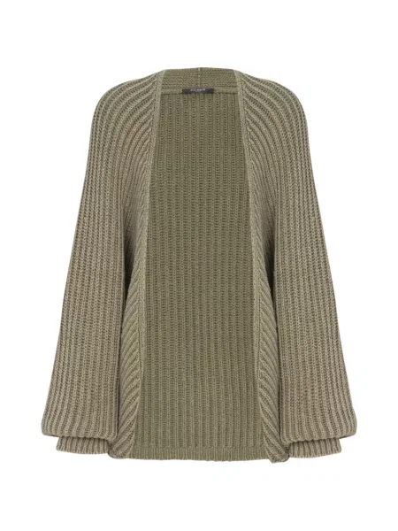 Cardigan Balmain lung verde