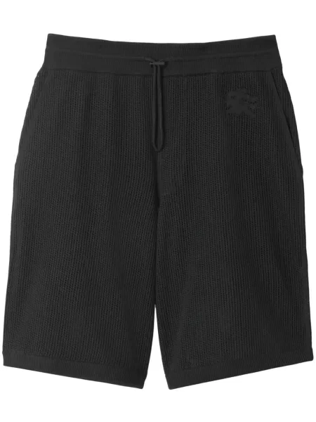Pantaloni scurți Burberry de mătase negru