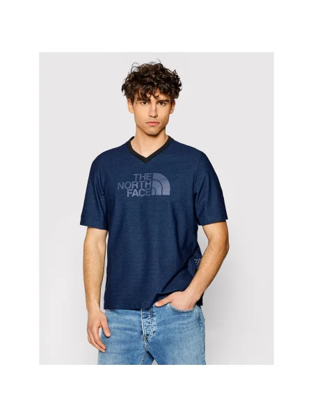 The North Face Póló Big Logo Tee Sötétkék Regular Fit