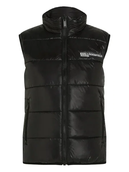 Reversibil vestă denim Karl Lagerfeld Jeans negru