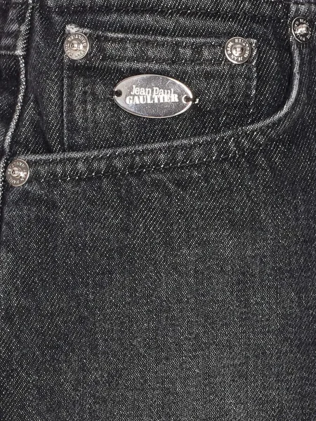 Mała mały spódnica mini Jean Paul Gaultier z kieszenią przednią szara