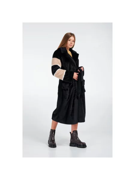 Пальто демісезонне Estro чорне