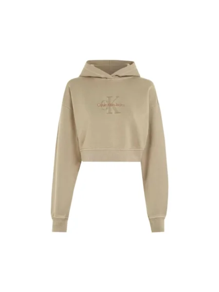 Geacă de blugi Calvin Klein Jeans bej