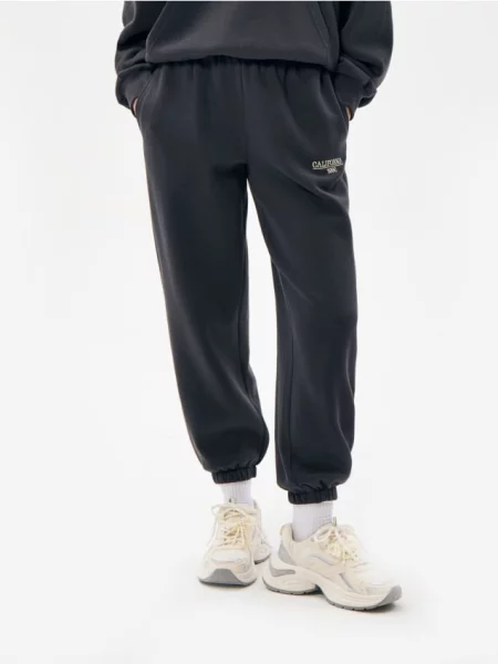 Джогери з флісу темно-сірий сірі