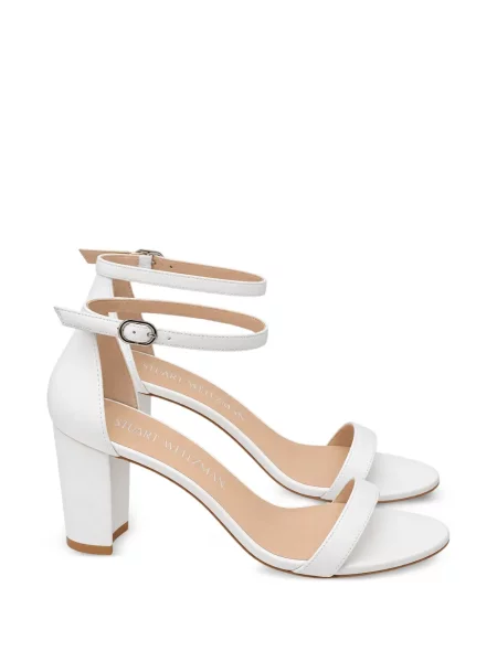 Sandale Stuart Weitzman cu bretele alb